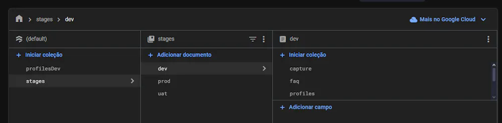 Firebase chained structure