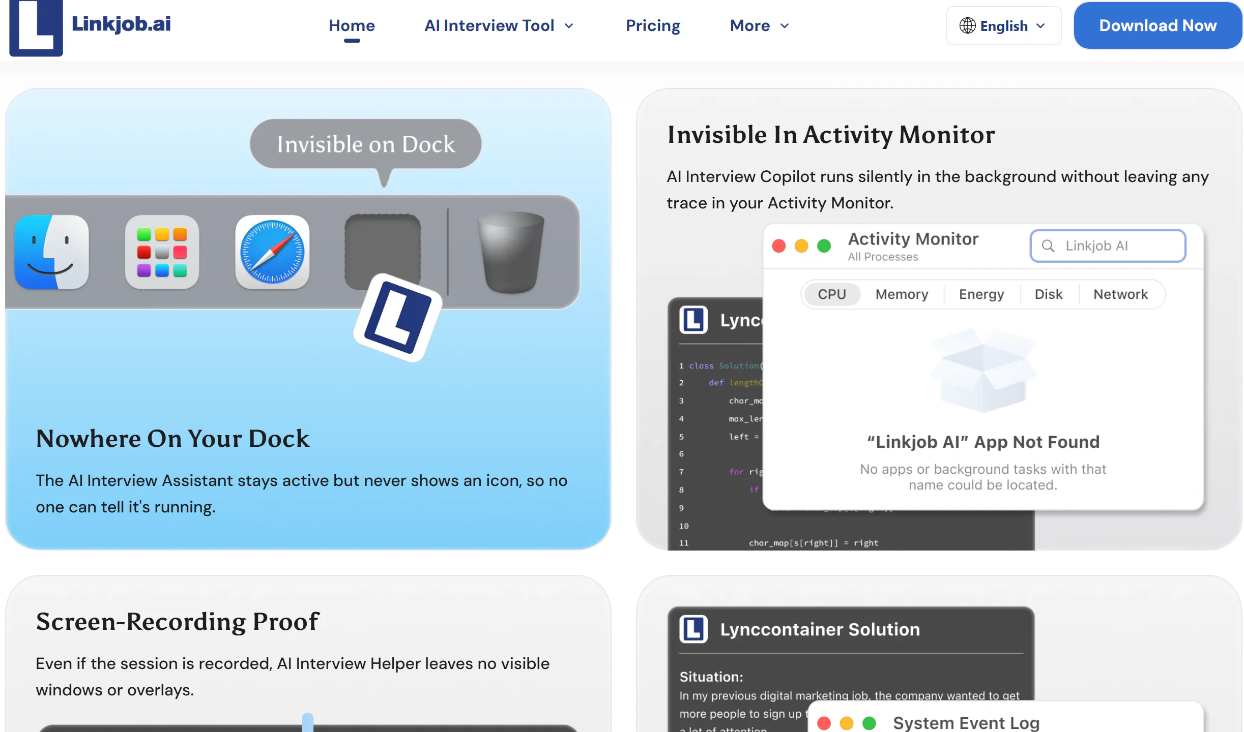 Linkjob AI offers different stealth features to keep each data scientist secret