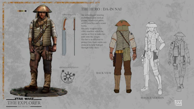 Star Wars : the Explorer (fan concept) - Hero character sheet