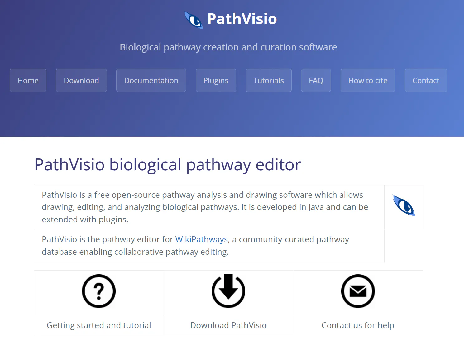 pathvio 생물학적 경로 편집기