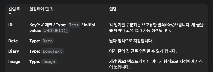 한국어 메뉴의 스크린 샷
