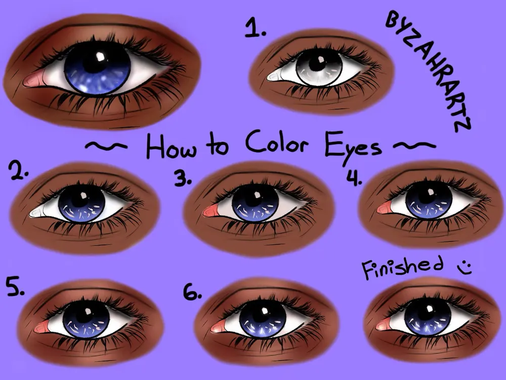 How To Color Eyes 👁️