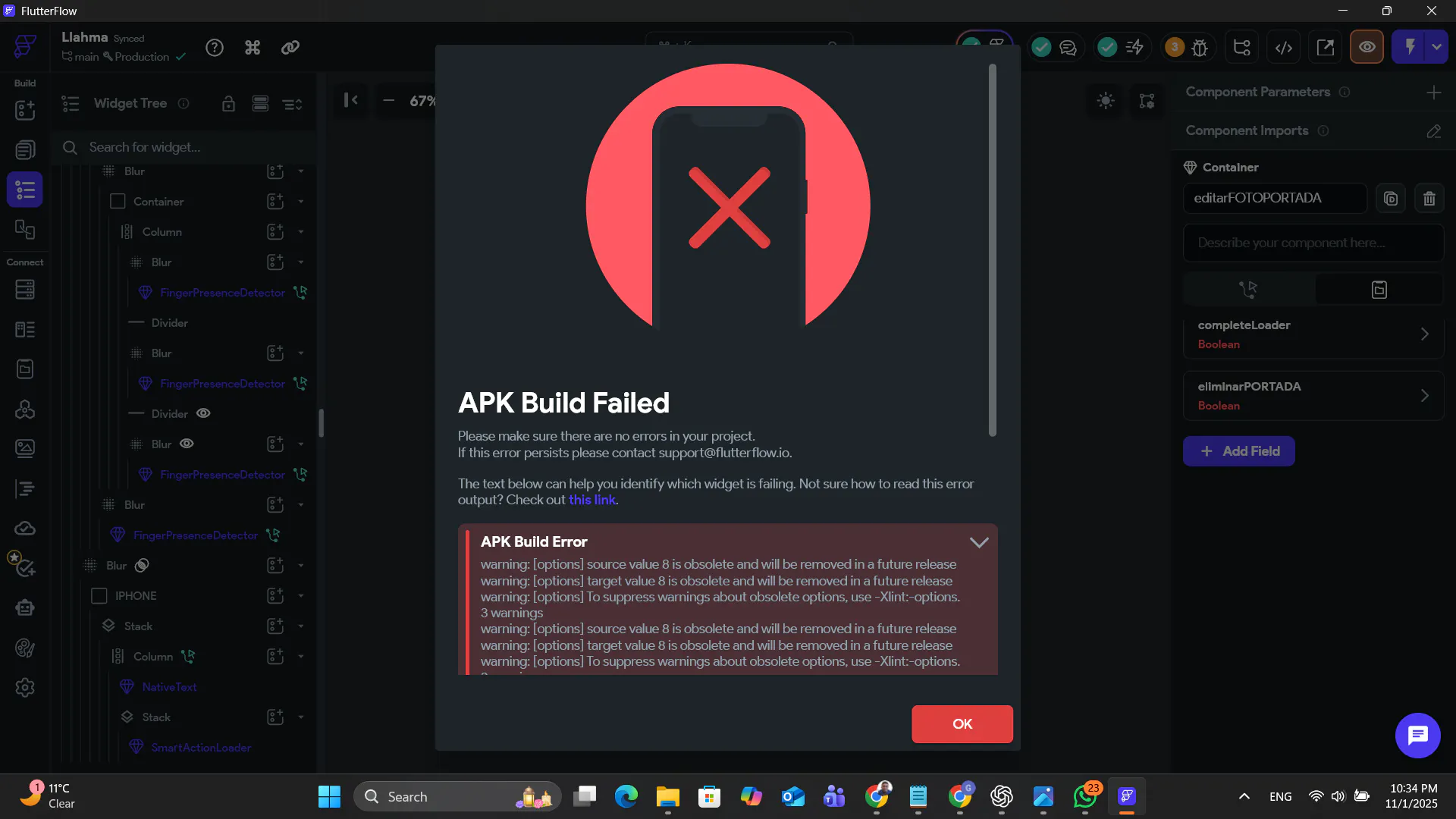 APK does not download on paid plan