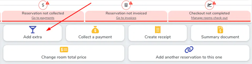 Managing Extras on the Invoice