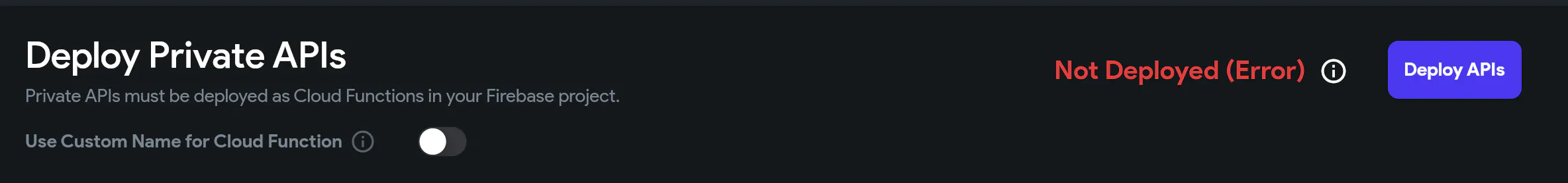 URGENT Error when deploying private api calls