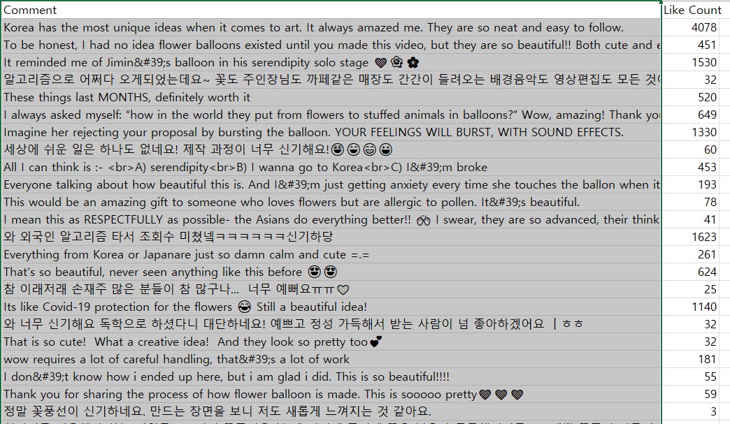 한국어 텍스트 스크린샷