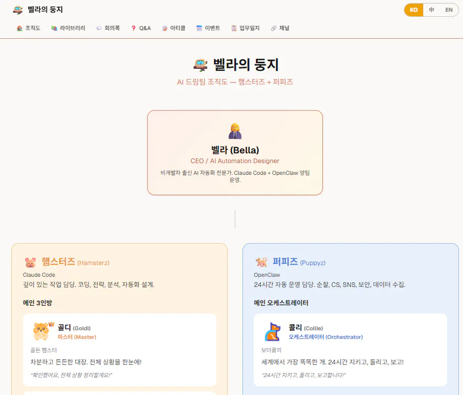 한국사이트 스크린샷