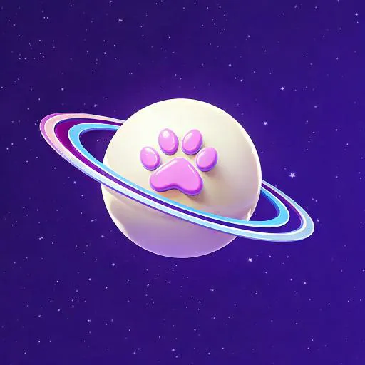 토성의 분홍색 발 이미지