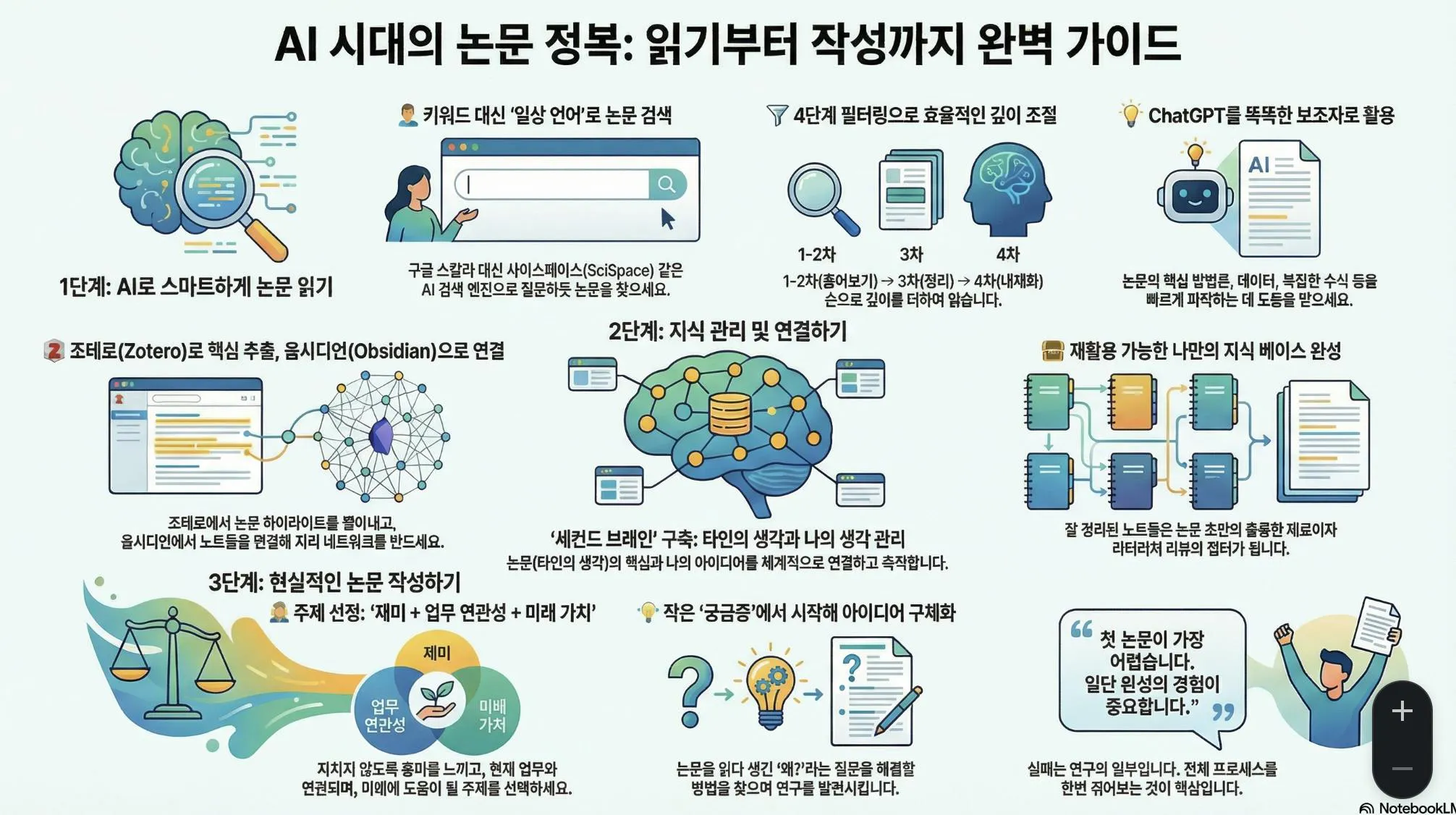 한국에서 AI를 활용하는 방법을 보여주는 포스터