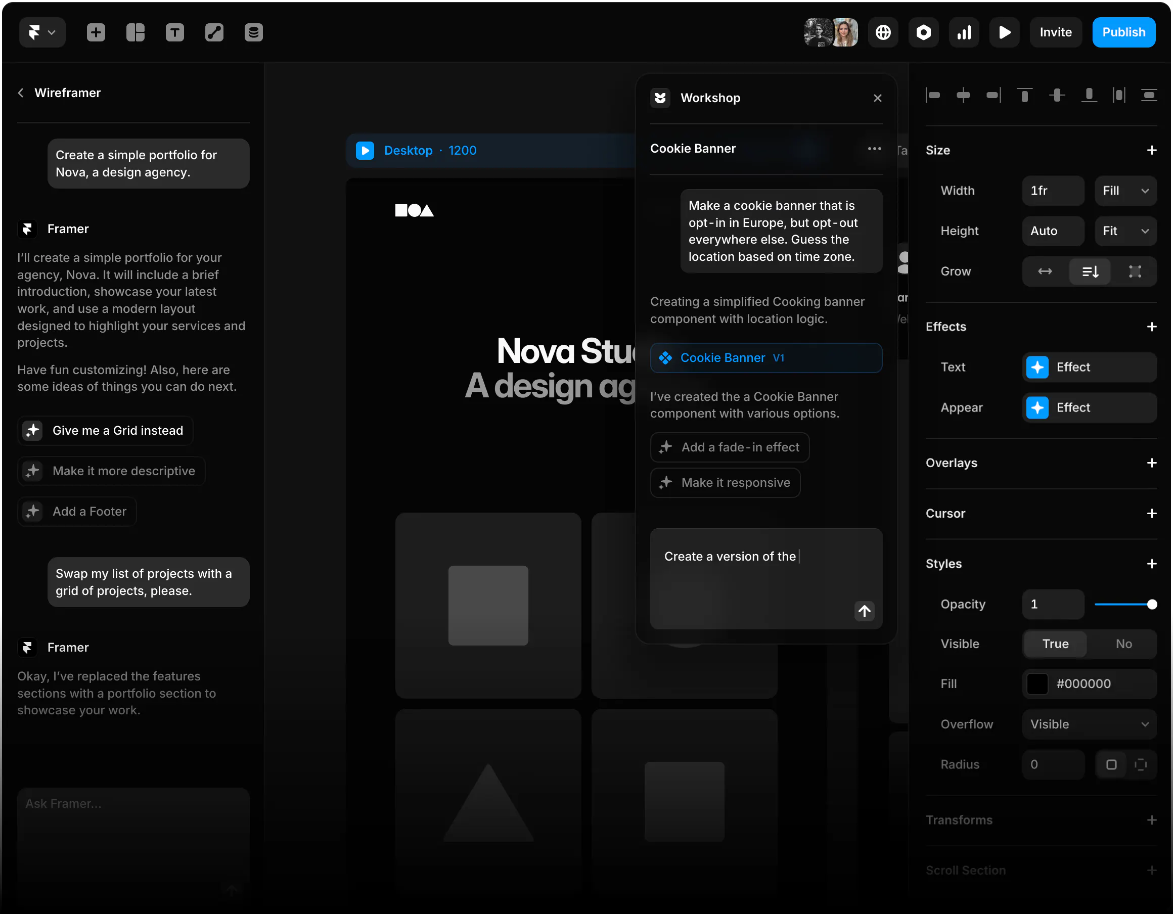 Novosia Adobe Adobe Adobe 광고의 스크린샷