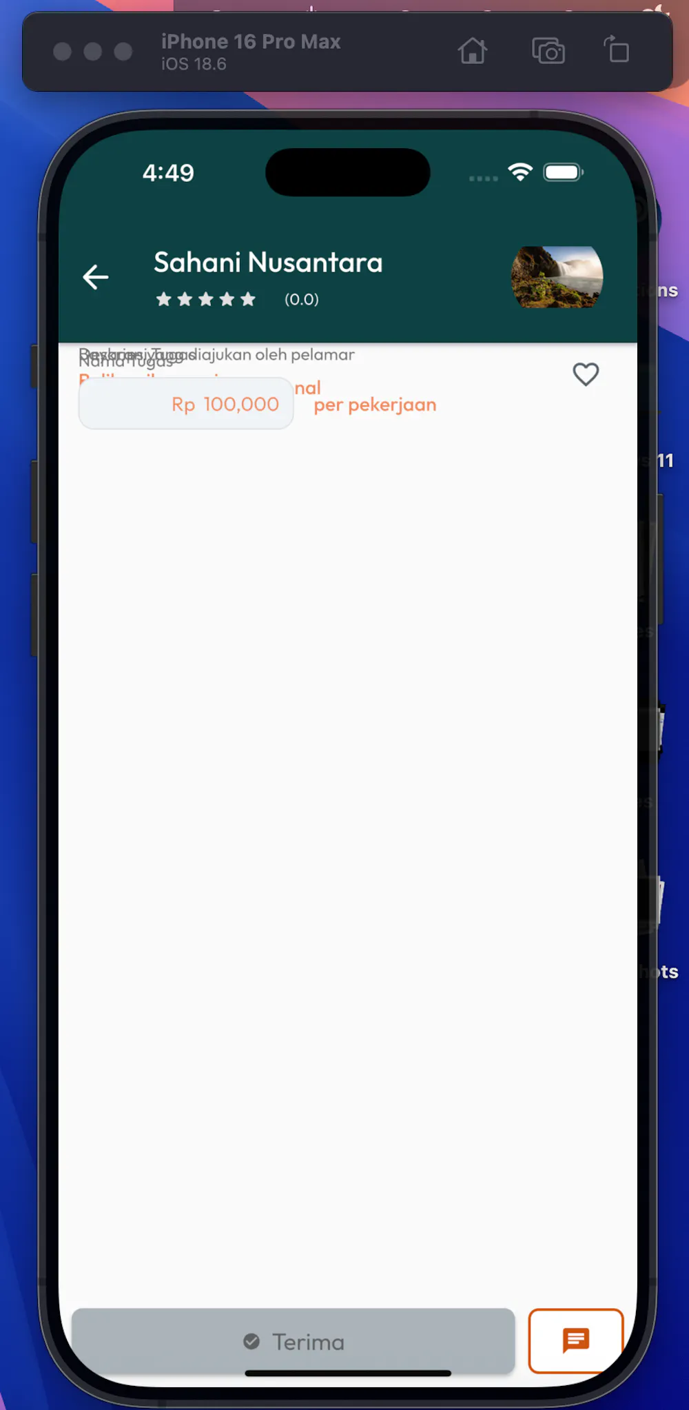 Widget Overlapping