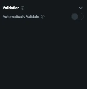 Wrapped element does not show as form validation variable