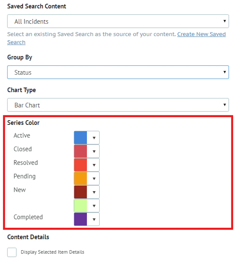 How To: Customize Dashboard Chart Colors