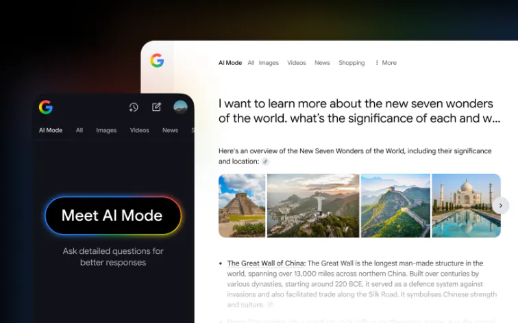 'meet al mode'라는 단어가있는 웹 사이트의 홈페이지