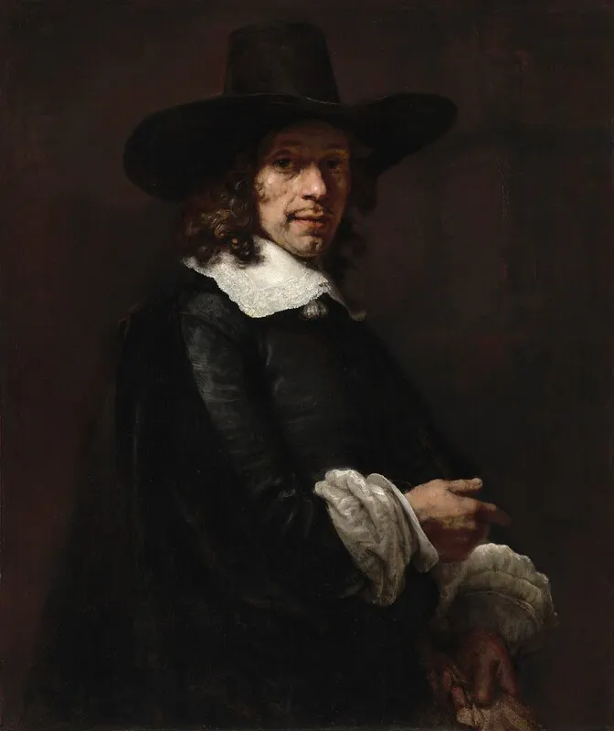Portrait of a Gentleman with a Tall Hat and Gloves

c. 1656/1658
Rembrandt van Rijn