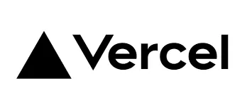 흰색 바탕에 vercel 로고