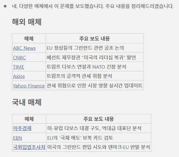 한국 뉴스 웹사이트 스 크린샷