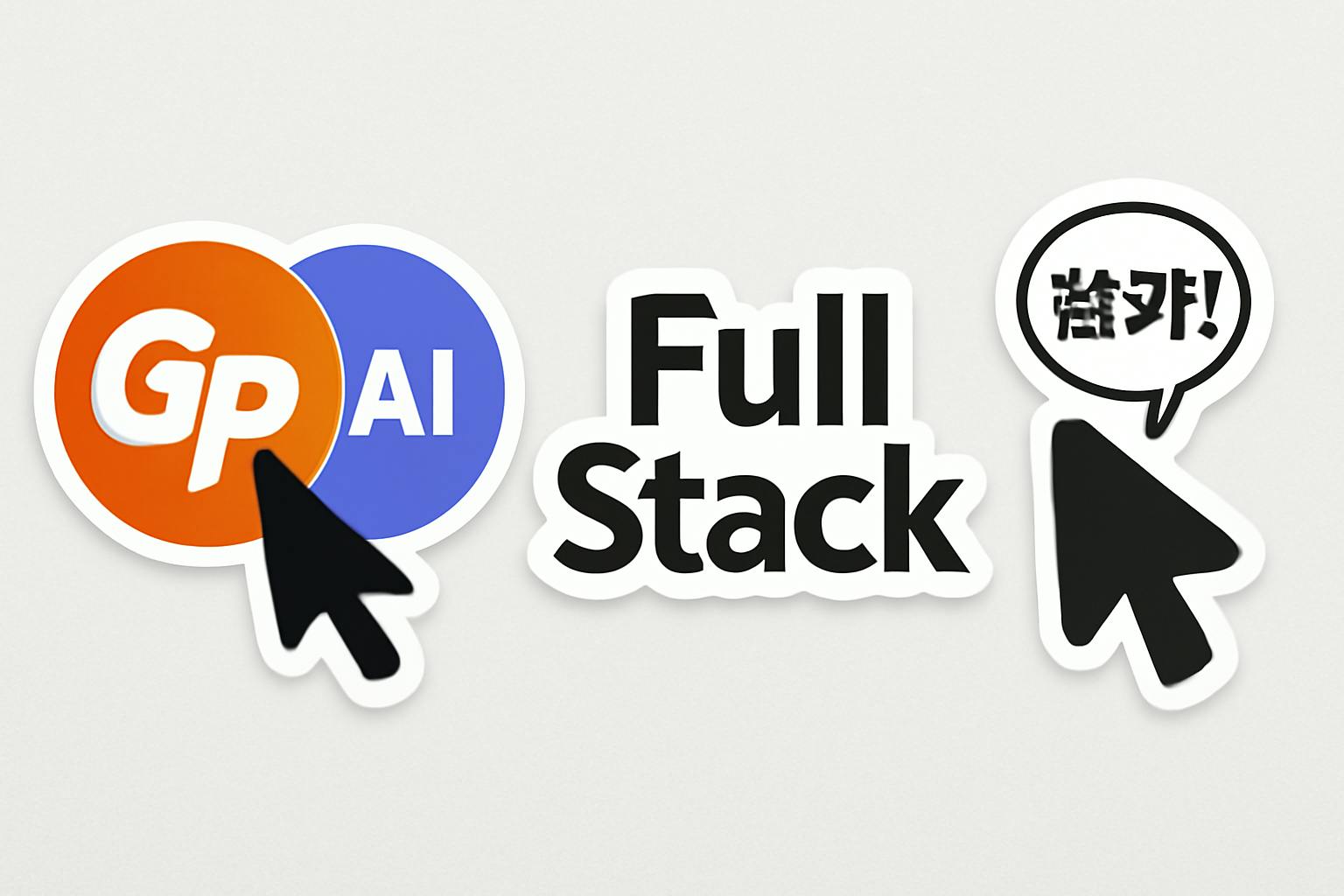 GP 전체 스택이라는 단어가있는 스티커