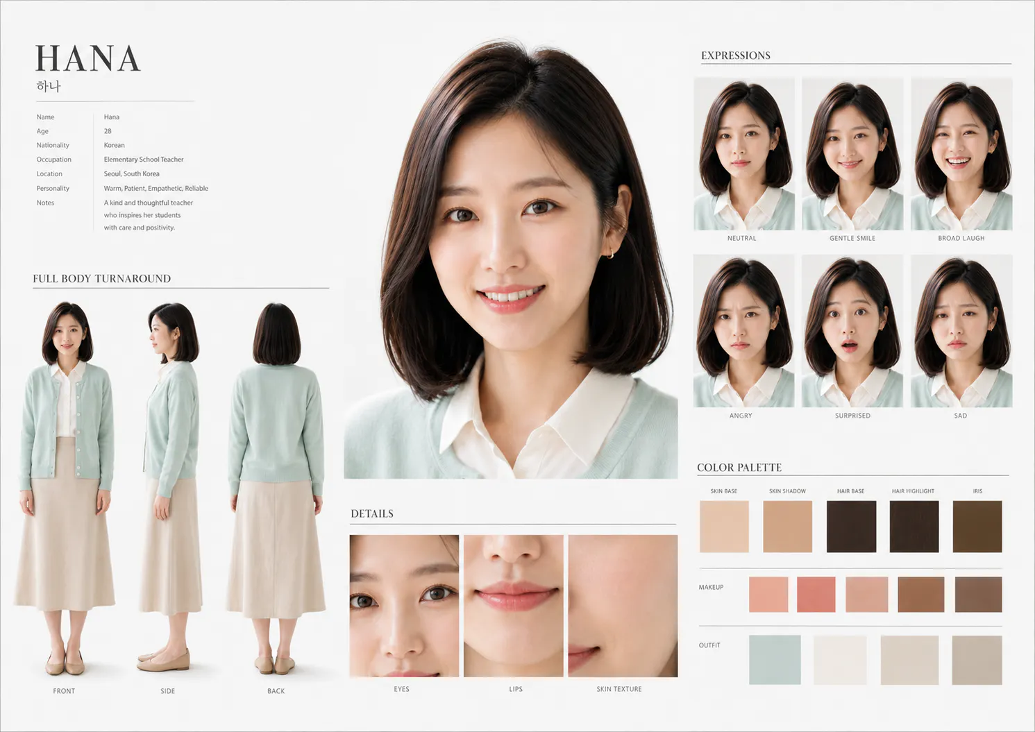 하나의 컬러 팔레트