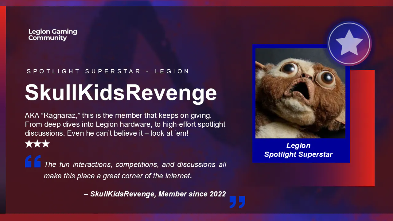 Winner Results - Lenovo Community Awards! | Legion Gaming Community