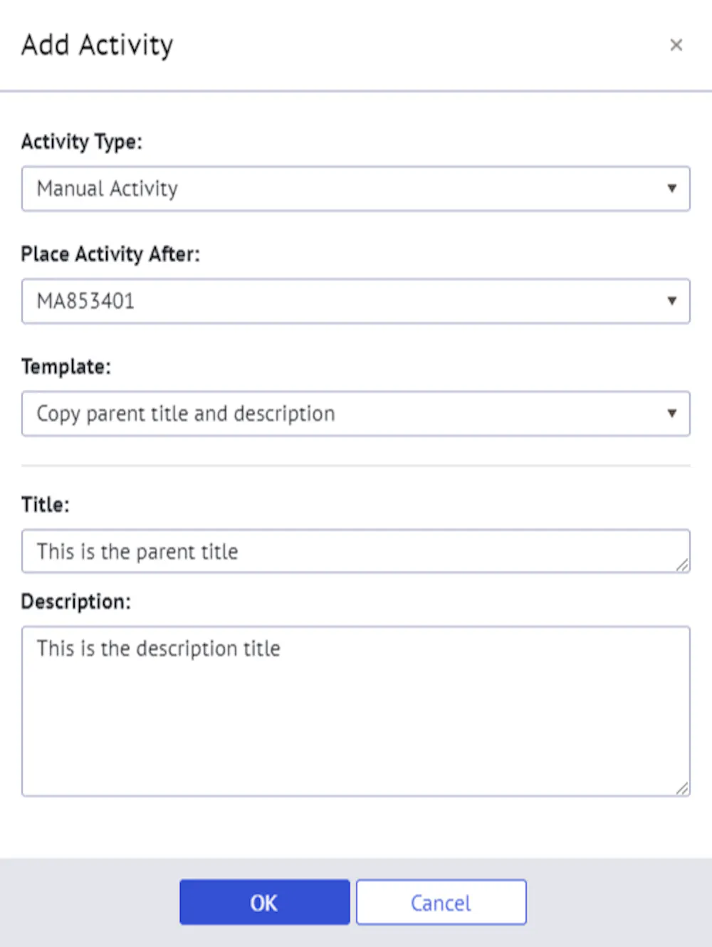 Add Activity Task