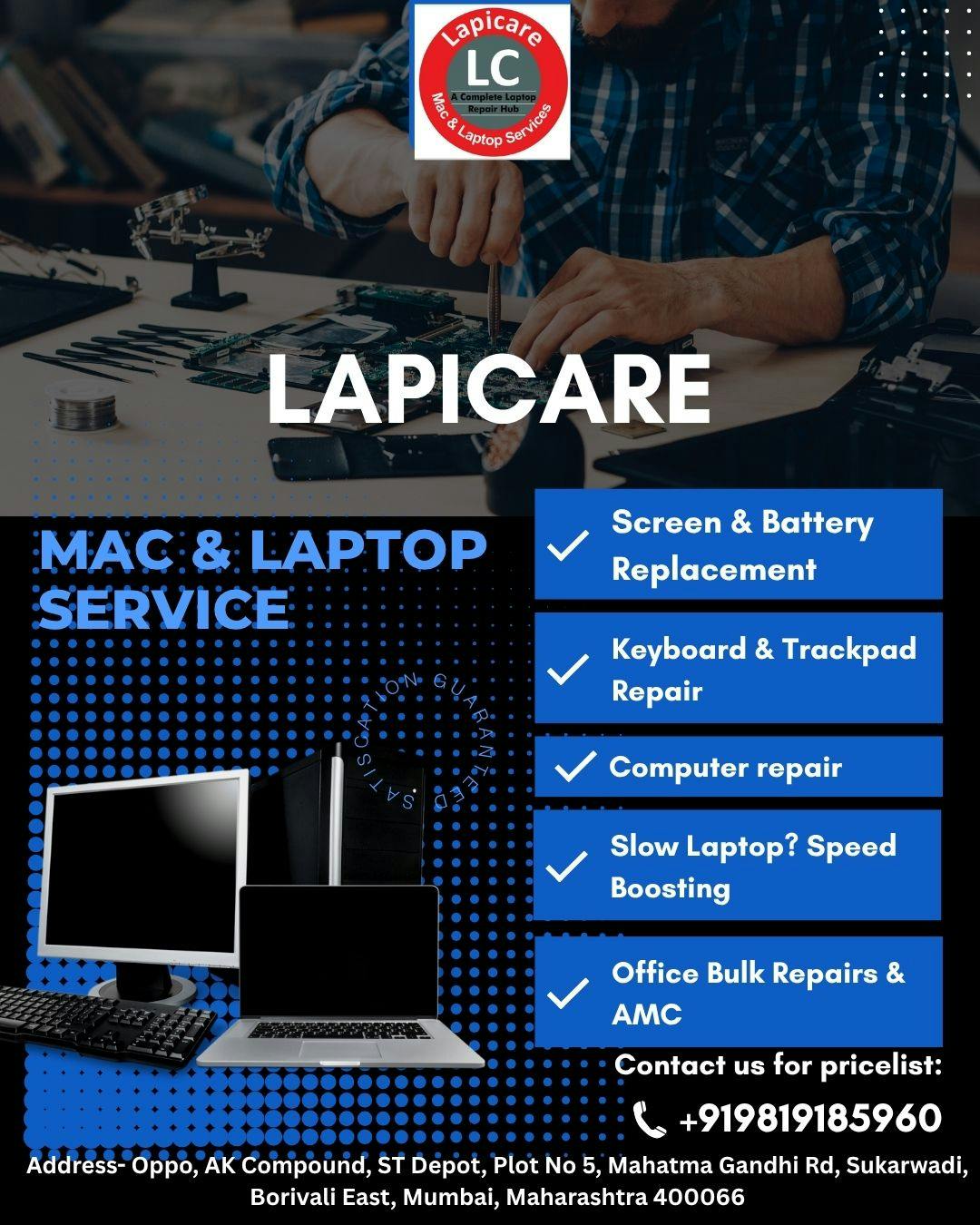 fast, affordable, and reliable laptop repair near me in Borivali East, Mumbai