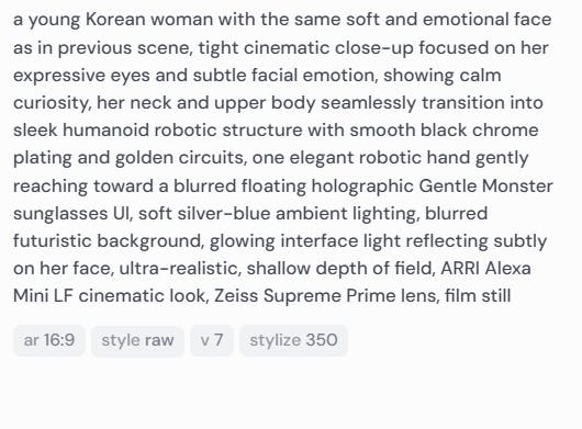 한국 여성과 같은 얼굴 특징을 가진 젊은 여성