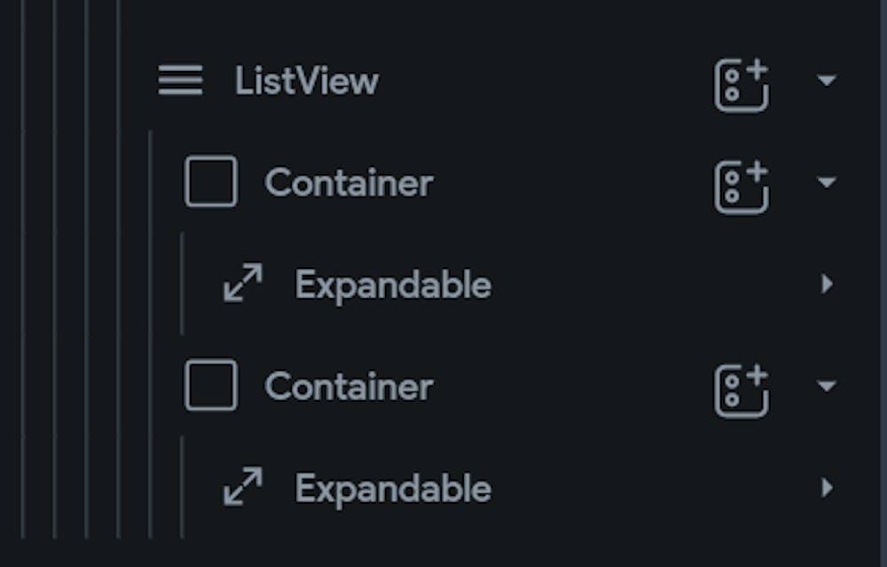 Expandable Widget in my listview component expands into the background ...