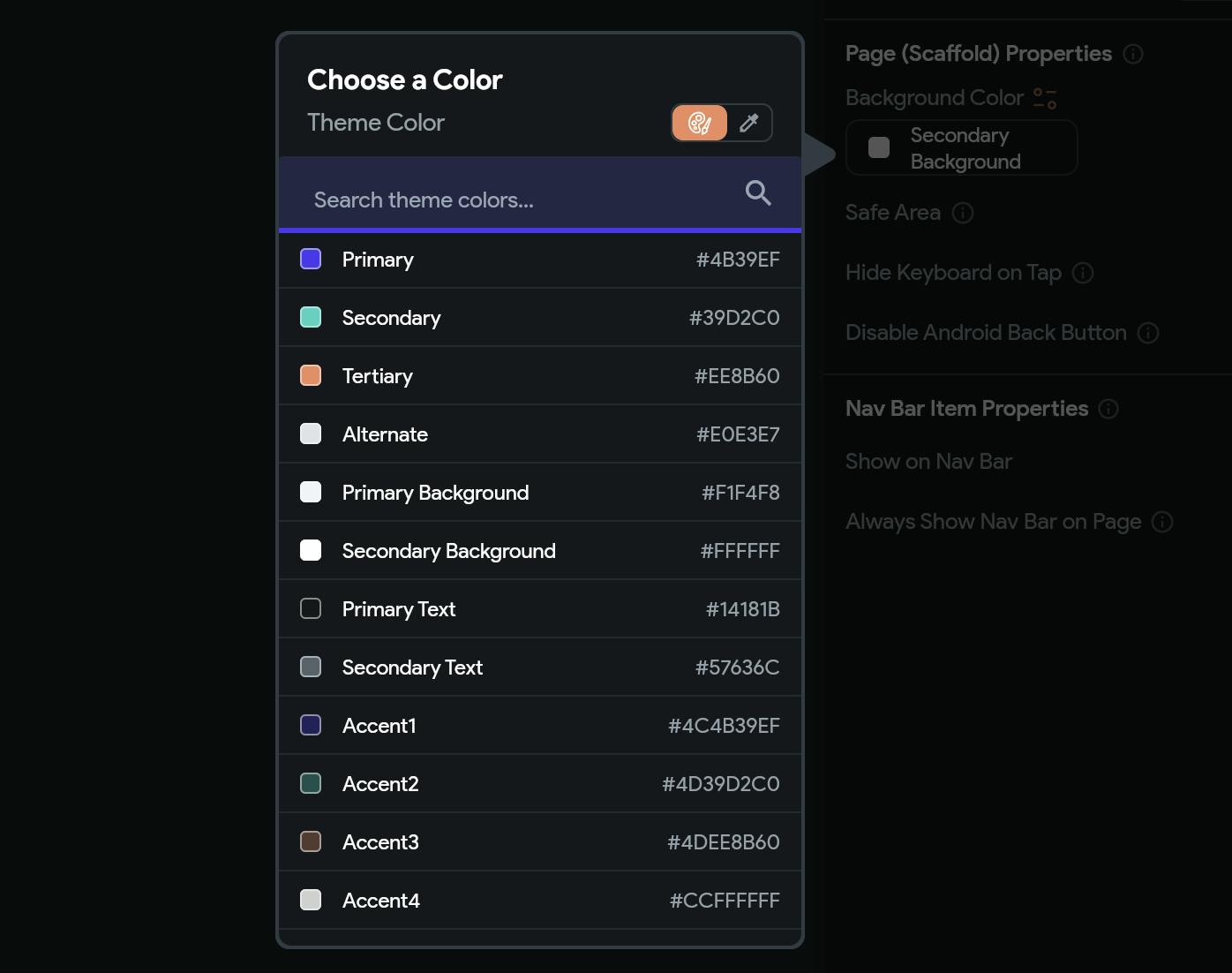 Redesigned FlutterFlow Color Picker