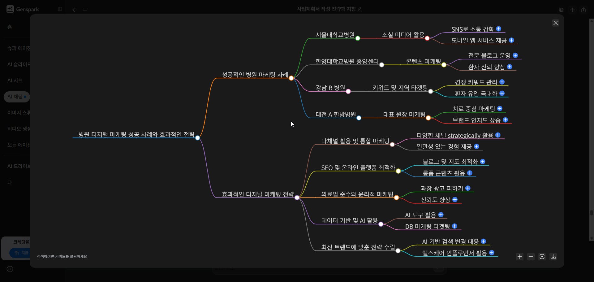 많은 숫자를 가진 나무의 스크린 샷