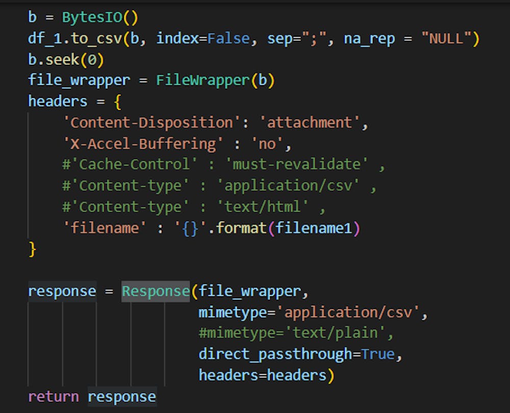 Don't start the browser download - API with PythonAnywhere