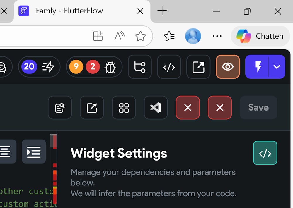 Flutterflow custom codes bug for months