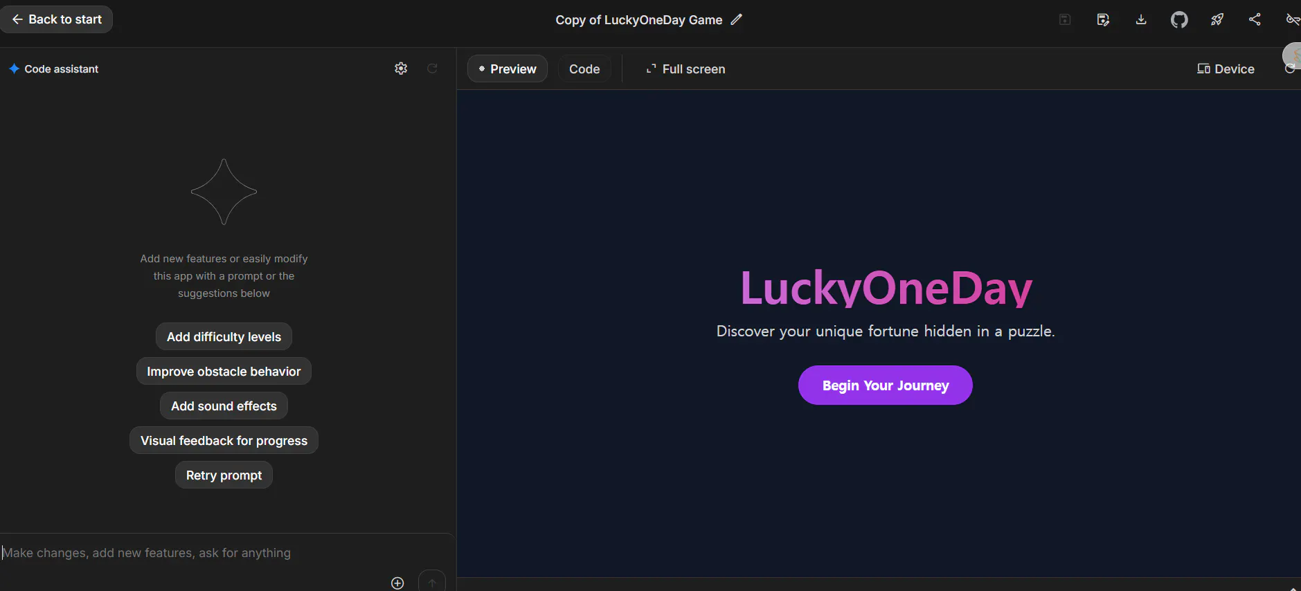 Lucky One Day 앱의 스크린 샷