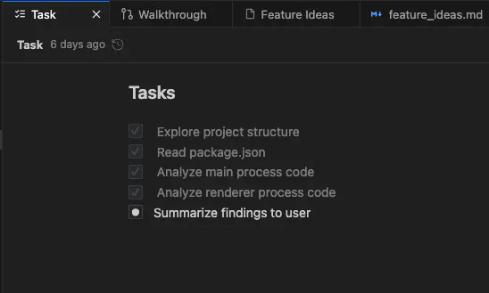 Azure의 작업 메뉴 스크린샷