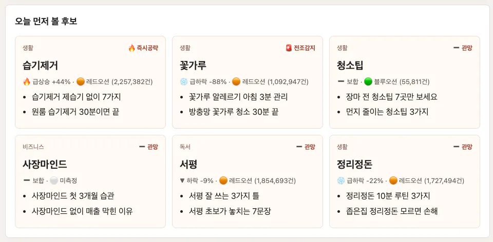 한국어 웹사이트 스크린샷
