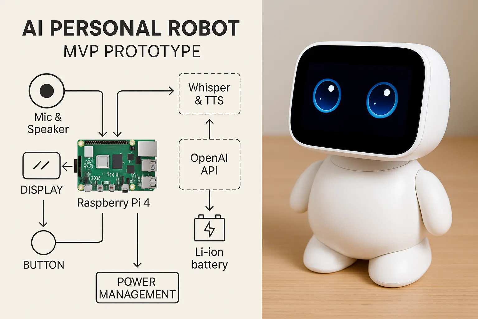 라즈베리 파이 AI 개인 로봇 WP 프로토타이핑