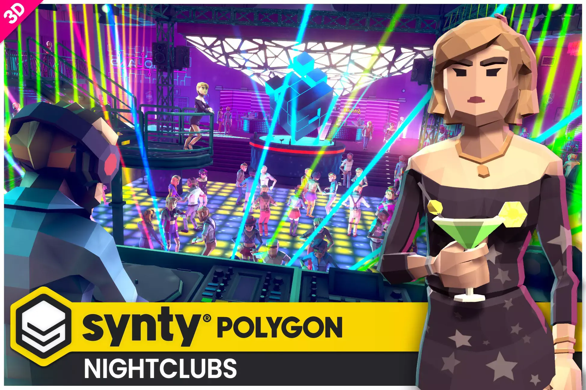 [Unity] (Game Dev Asset) POLYGON Nightclubs - Low Poly 3D Art by Synty ...