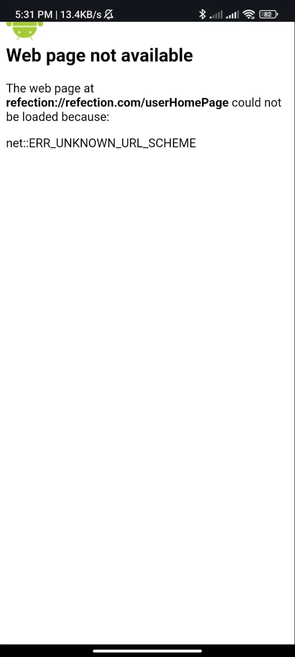 deeplinking not working