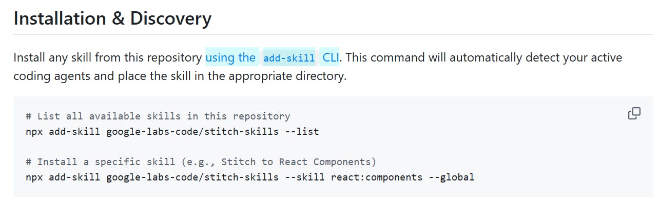설치 및 검색 페이지의 스크린샷