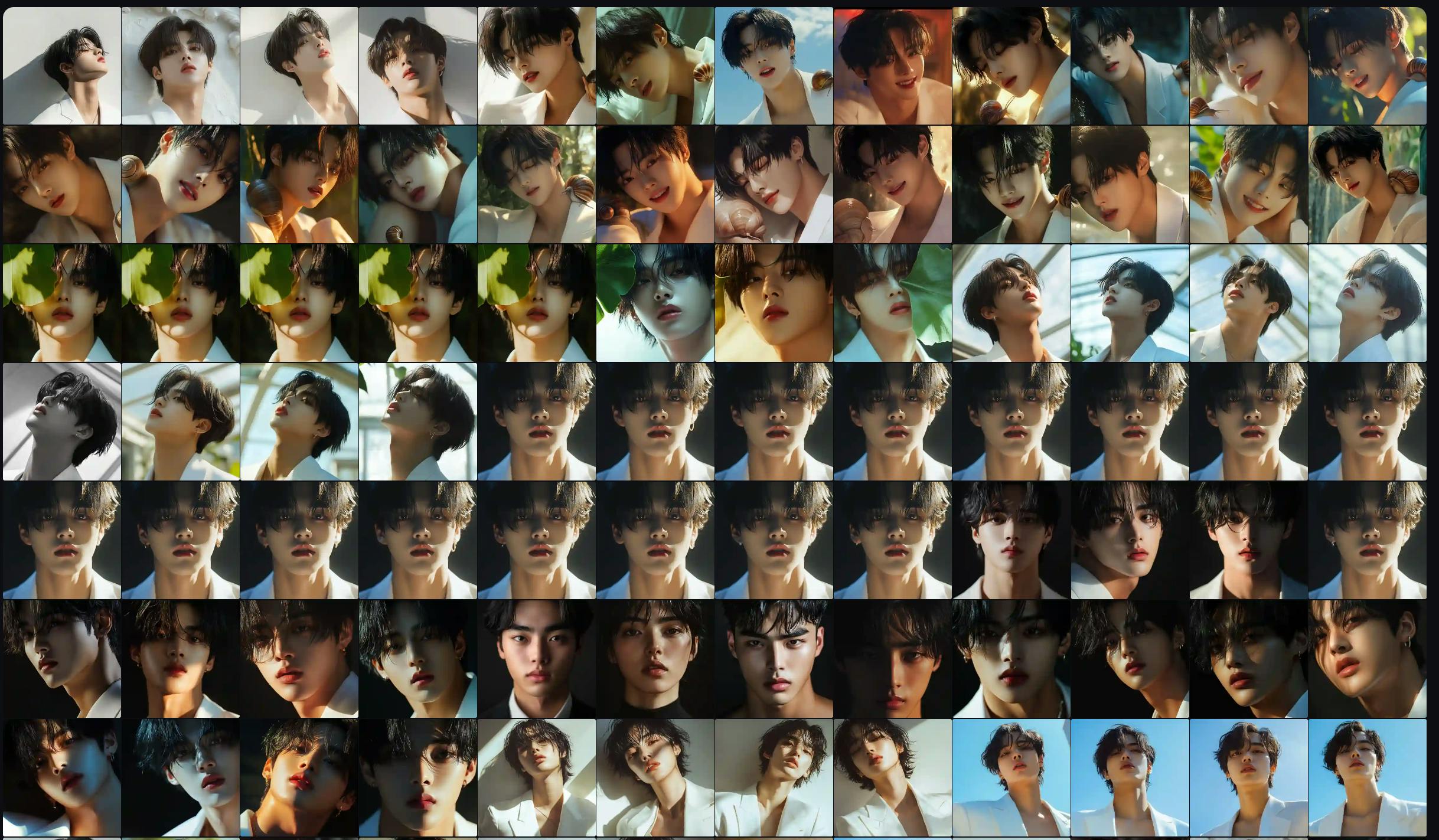 사람의 많은 다른 사진들의 콜라주