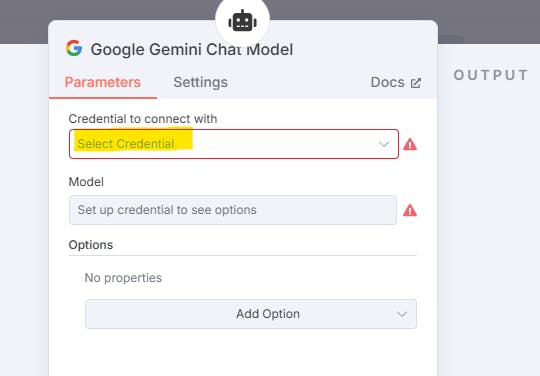 Google Gemini 채팅 모델의 스크린 샷