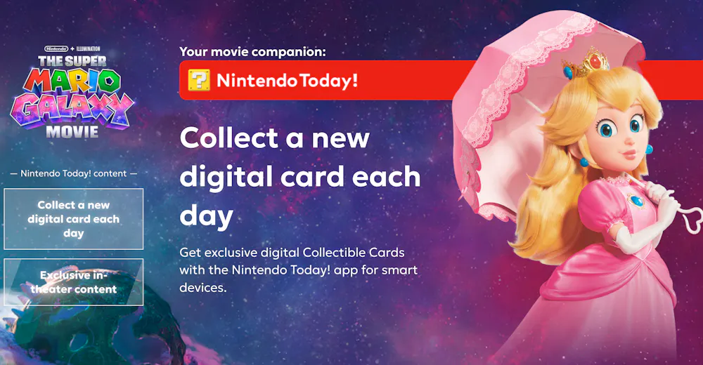 Free digital Super Mario Galaxy Collectible Card