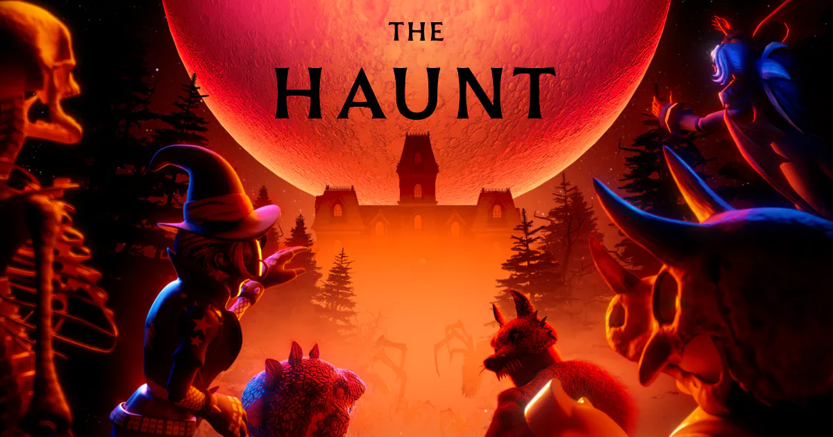 Roblox The Haunt Halloween event promotional artwork shown as historical context for Roblox seasonal events