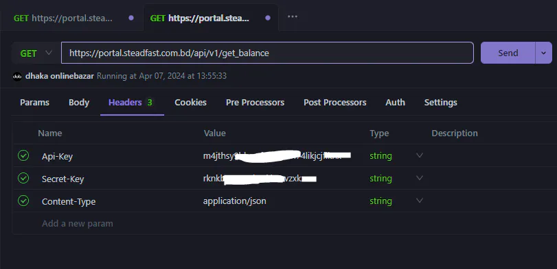 API call responds with Null
