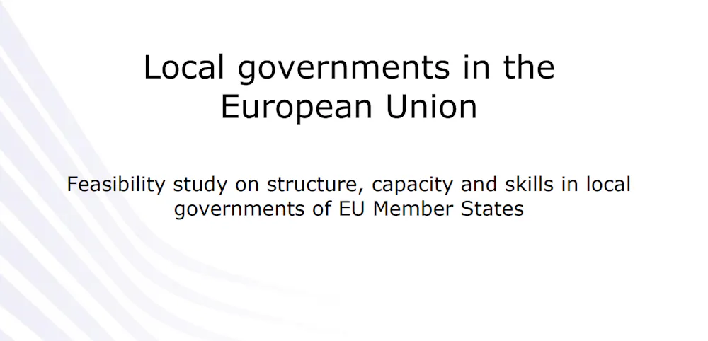 New European Commission publication: strengthening skills and capacity in EU local governments