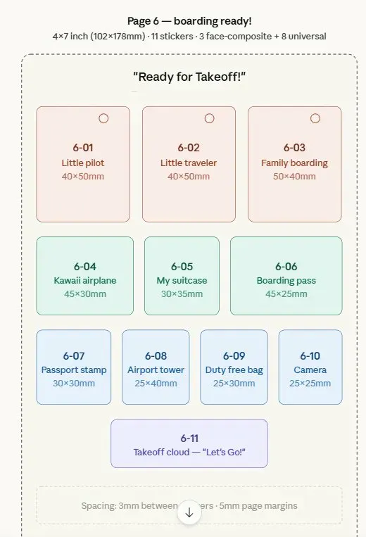 다양한 유형의 페이지를 보여주는 페이지 스크린샷