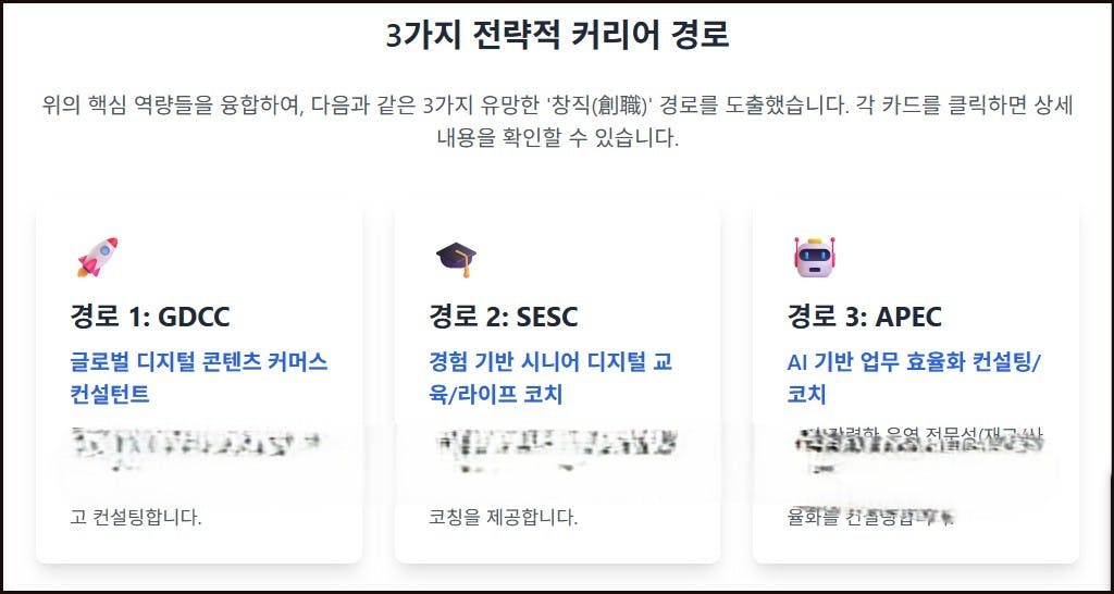 한국 웹사이트의 홈페이지