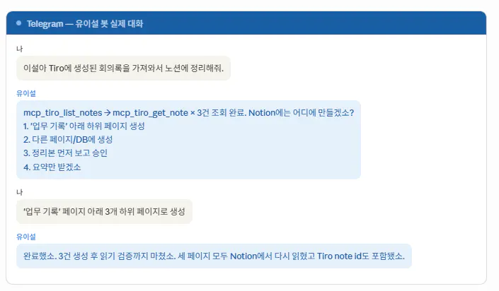 한국어로 된 문자 메시지의 스크린샷