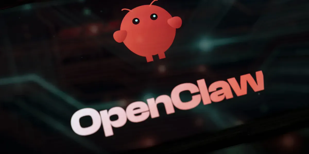 Open Claw 로고가 화면에 표시됩니다.