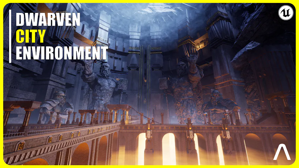 [Unreal Engine] (Game Dev Asset) Dwarven City Modular Environment [Free]